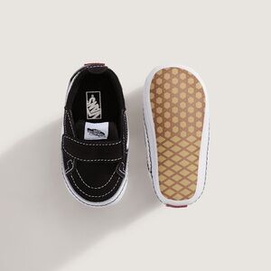 Vans Kids Black and White Slip-On Sneakers